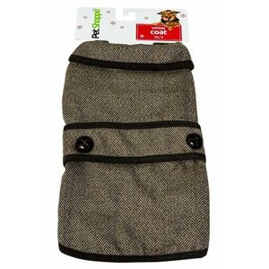 Pet Shoppe Houndstooth Winter Coat !2-19 lbs Sz XS/S NWT